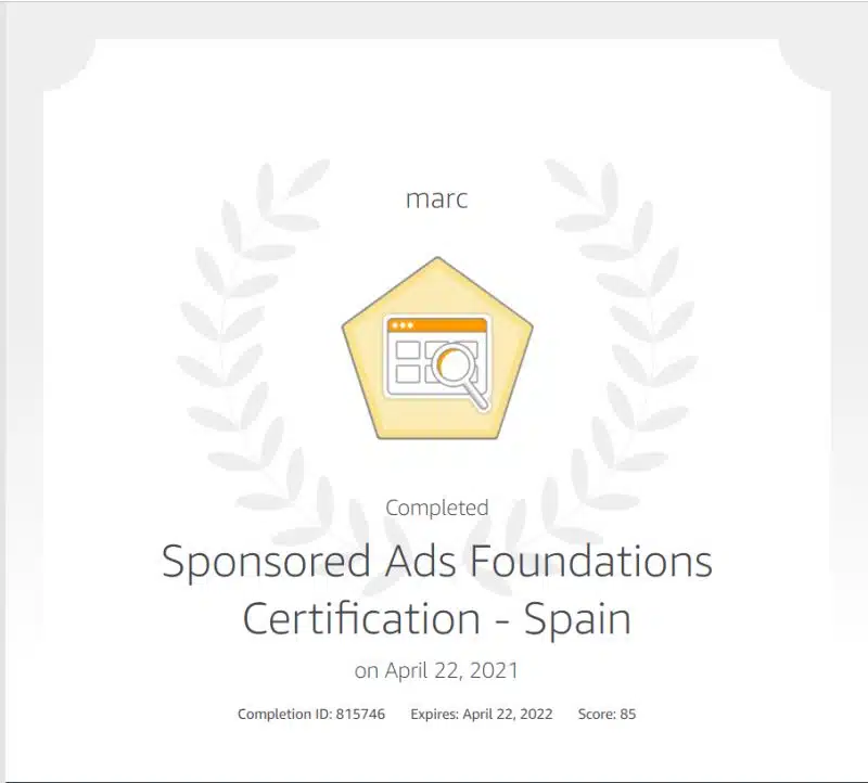 Certificación